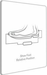 Device for analysis of shoe-foot relative position