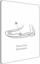 Simulation of shoe upper-foot interaction